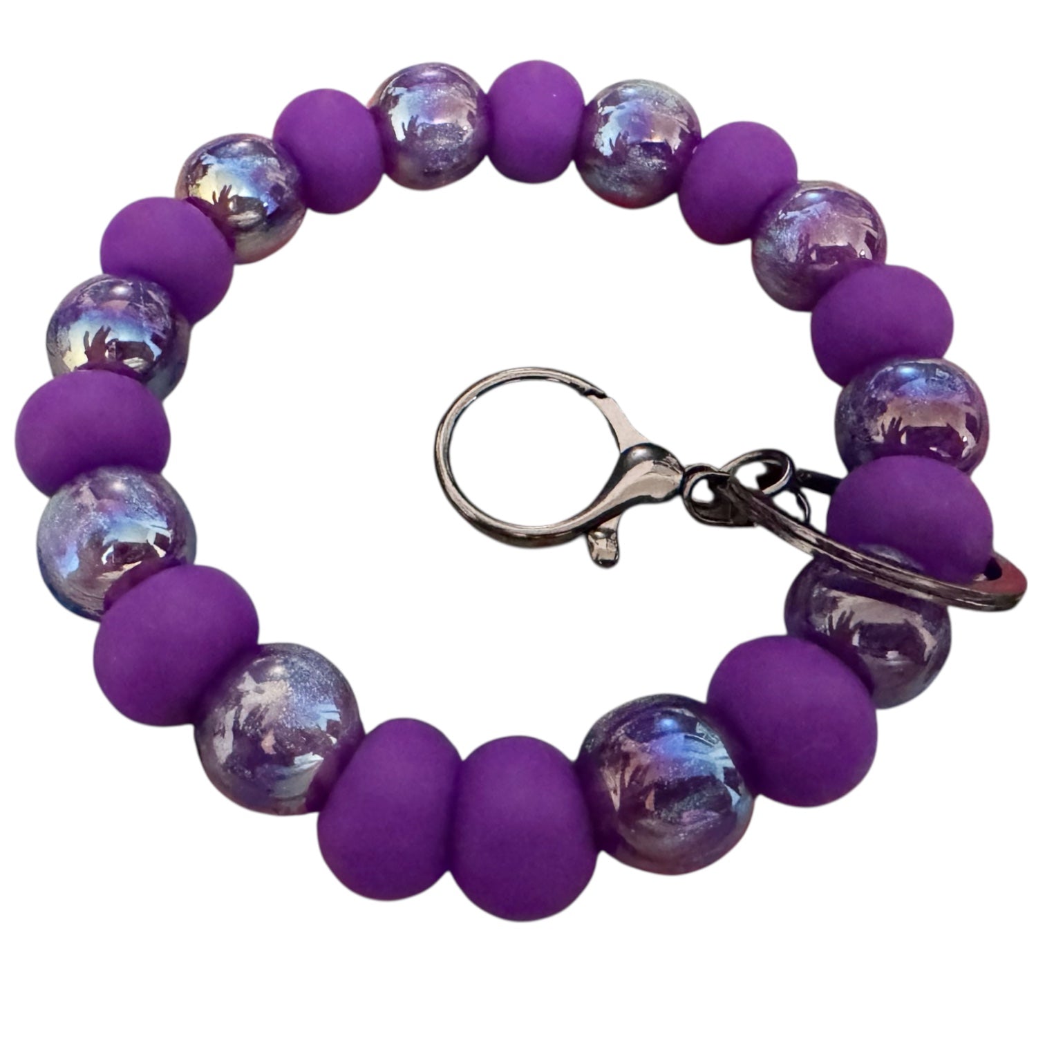 Purple Galaxy Keyring
