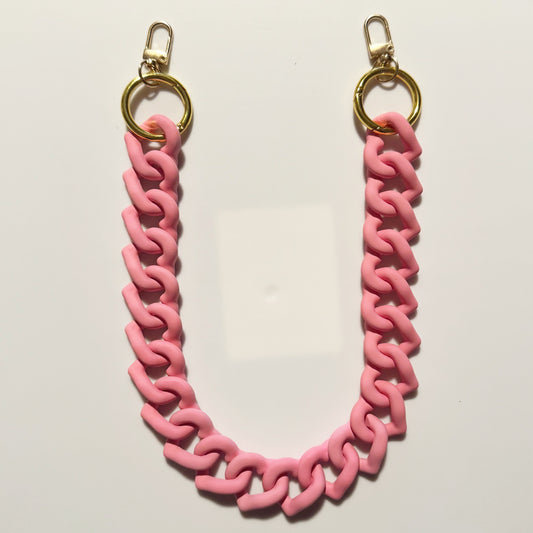 Rose Heart Acrylic Bag Chain - 18 inches