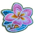 Embroidered Iron On Patch - Tropical Hibiscus