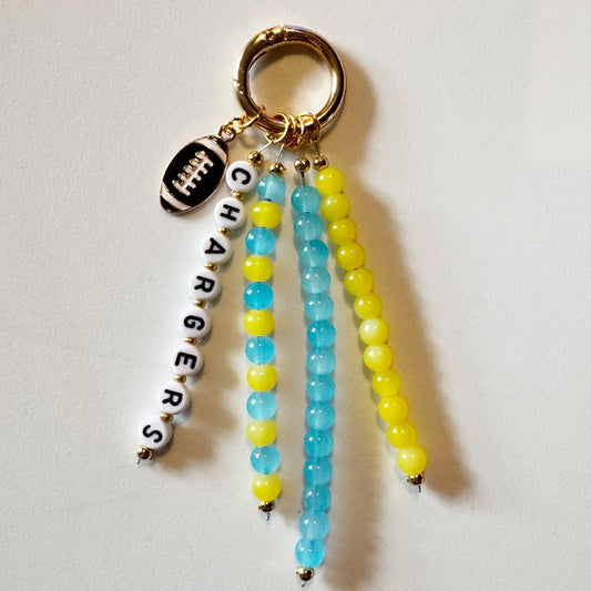 Chargers Bag Charm