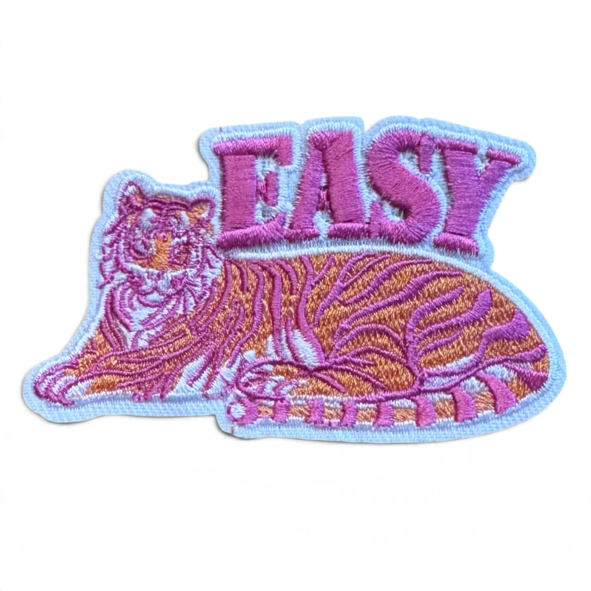 Embroidered Iron On Patch - Easy Tiger
