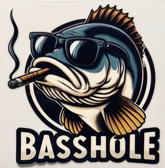 Basshole - UVDTF Decal
