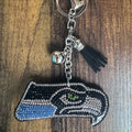 Seahawks Rhinestone Keychain