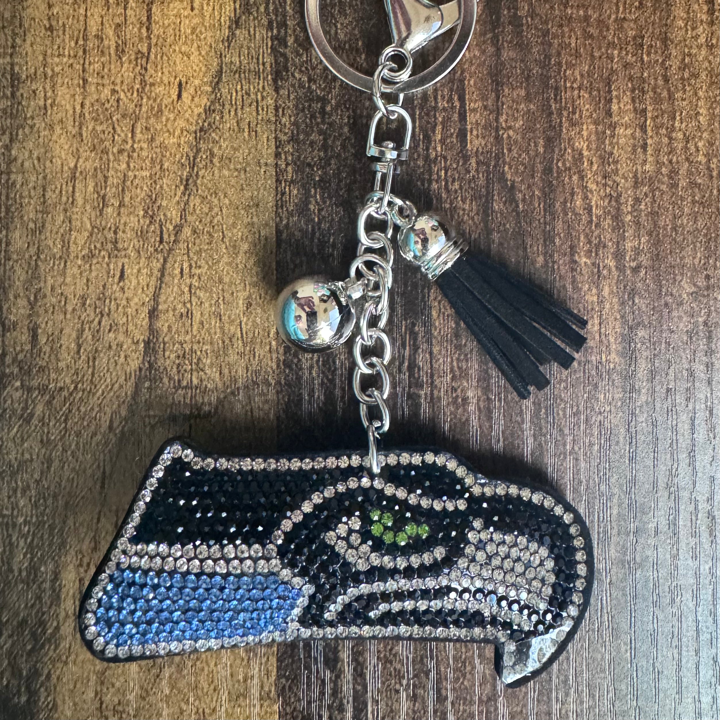 Seahawks Rhinestone Keychain