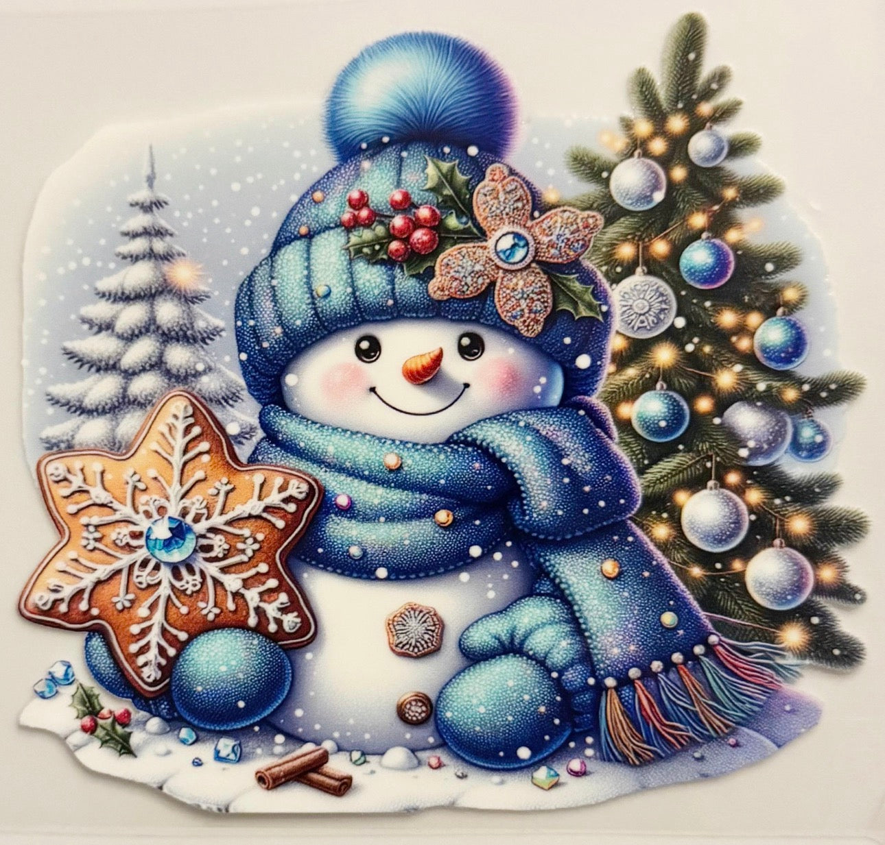 Starry Snowman - UVDTF Decal