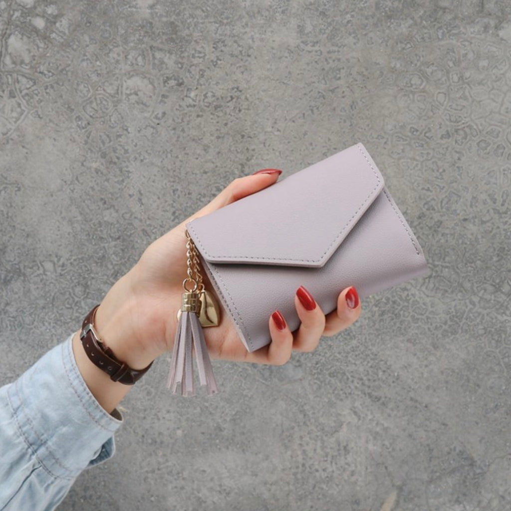 Wallet with Heart Charm and Tassel