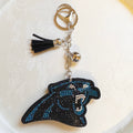Panthers Rhinestone Keychain