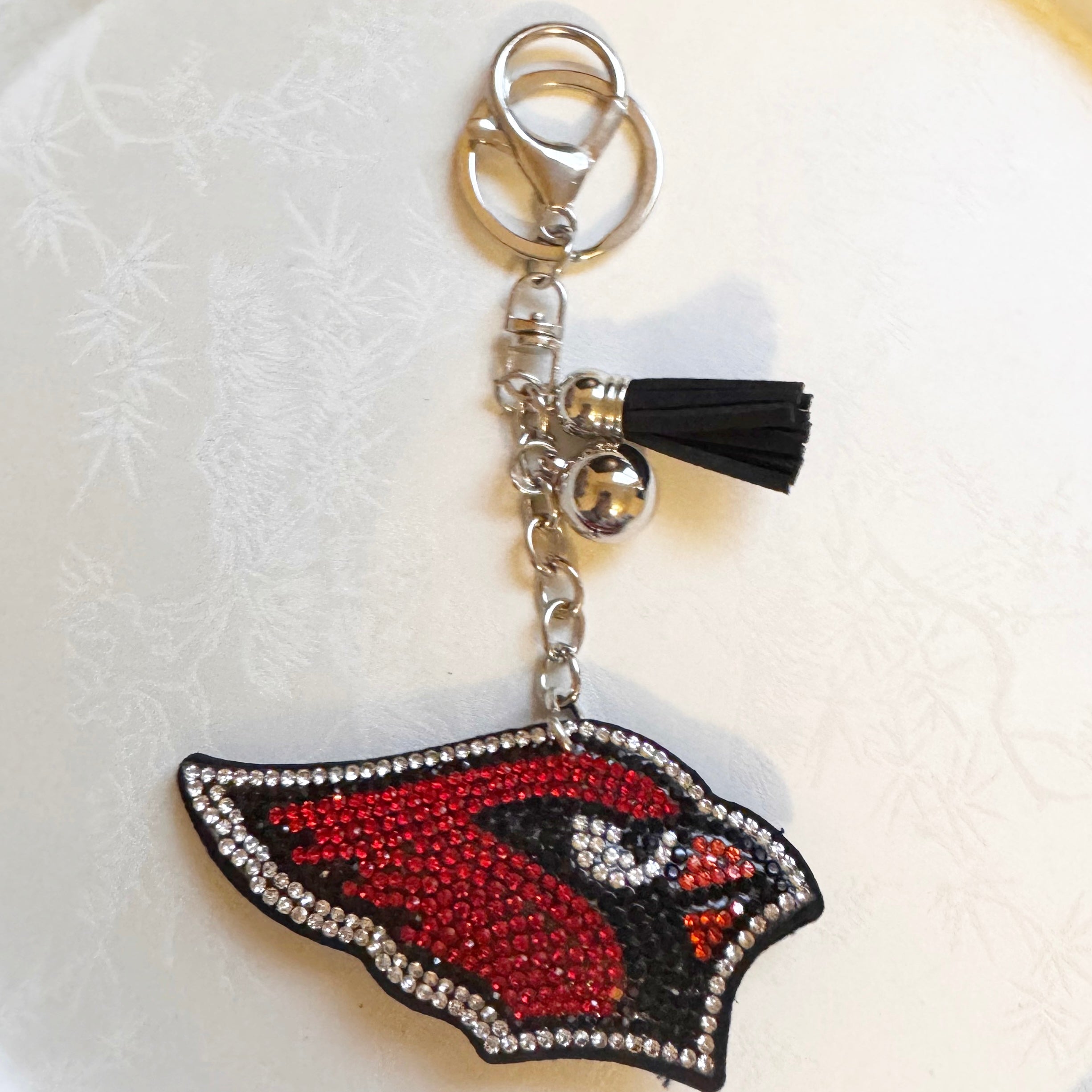 Cardinals Rhinestone Keychain