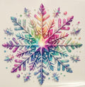 Colorful Snowflake - UVDTF Decal