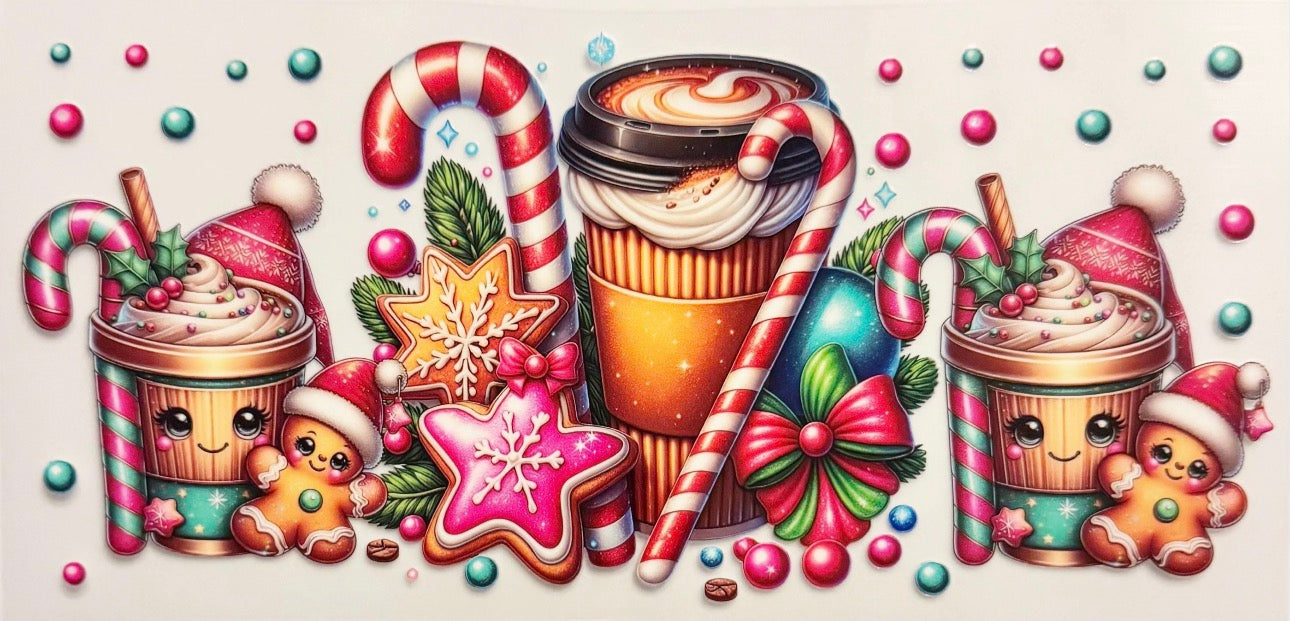 Christmas Coffee - UVDTF 16oz Wrap