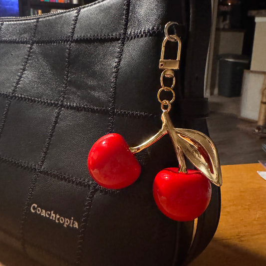 Large Cherries Bag Charm