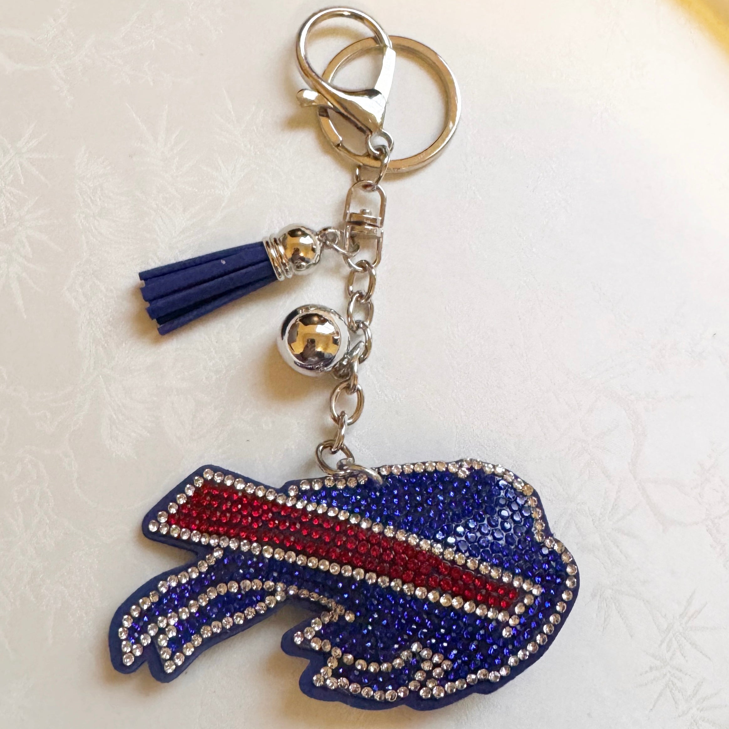 Bills Rhinestone Keychain