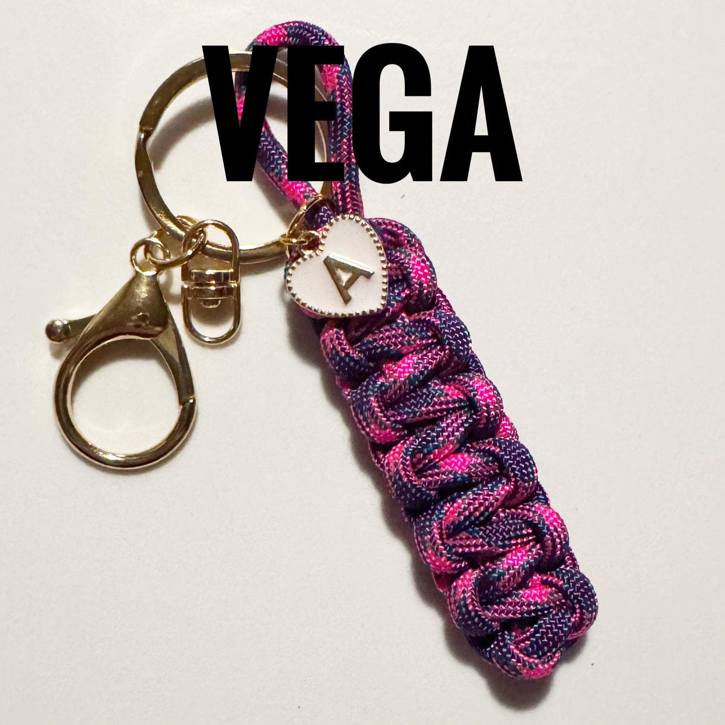 Vega Personalized Paracord Keychain