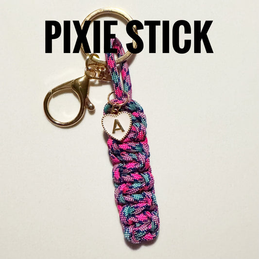 Pixie Stick Personalized Paracord Keychain