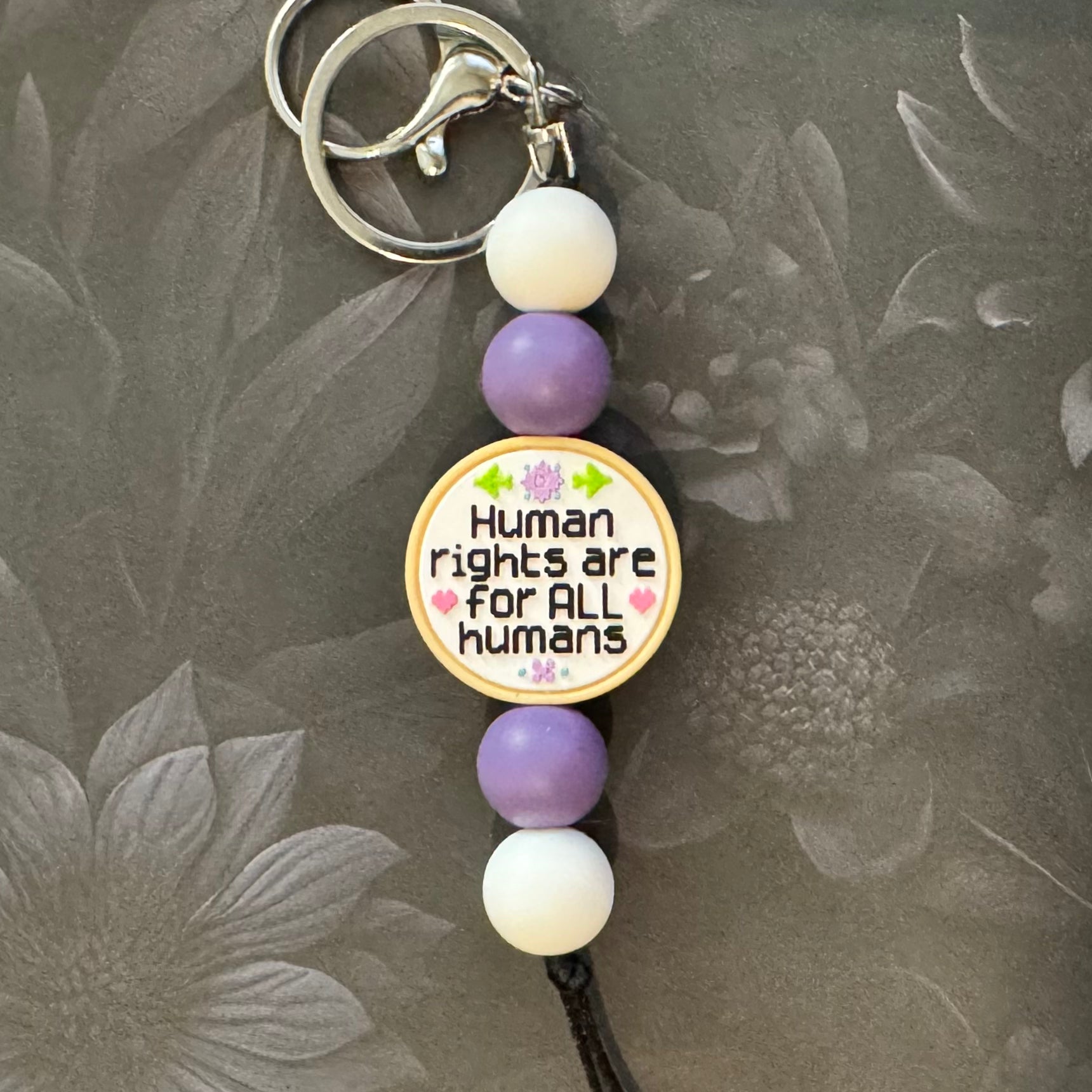 Human Rights Are For All Humans Keychain