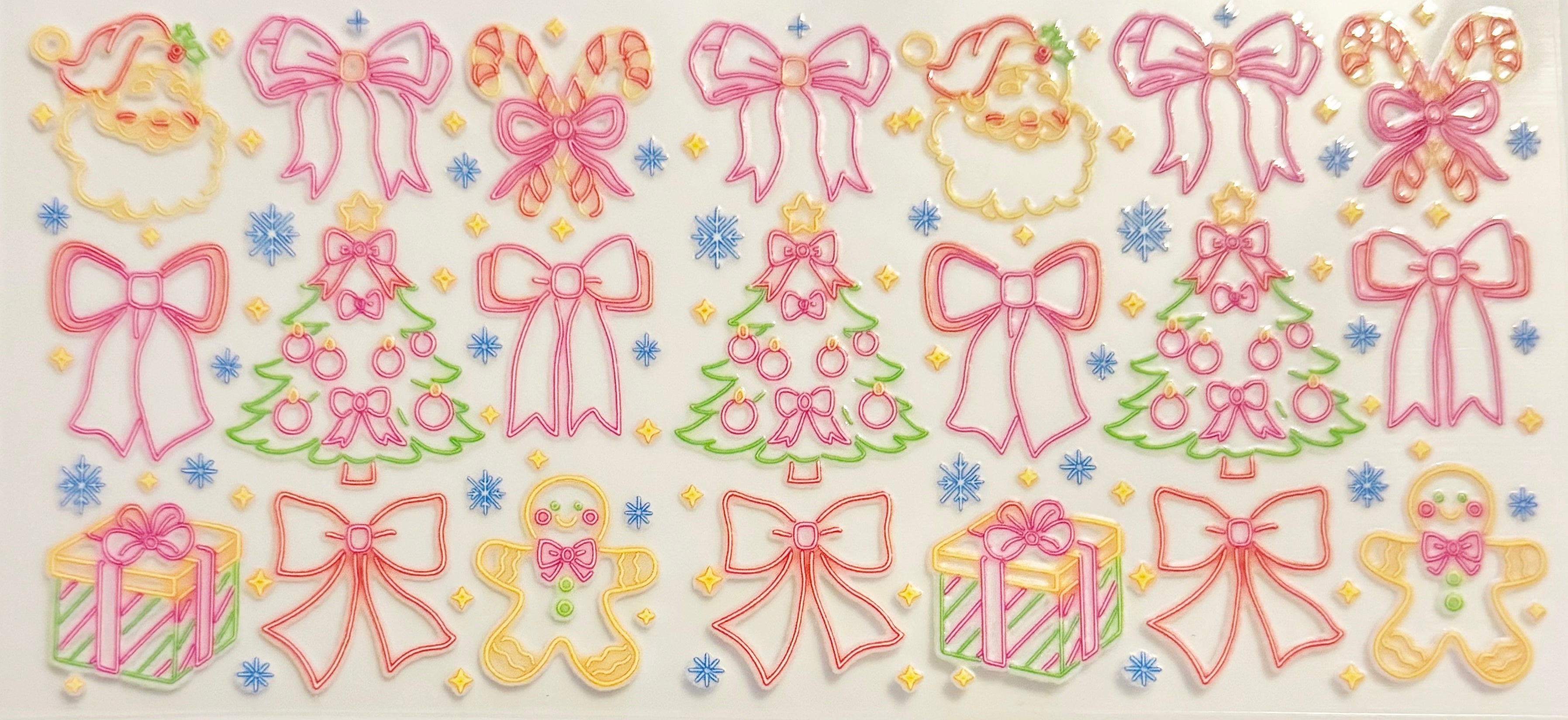 Neon Christmas - UVDTF 16oz Wrap