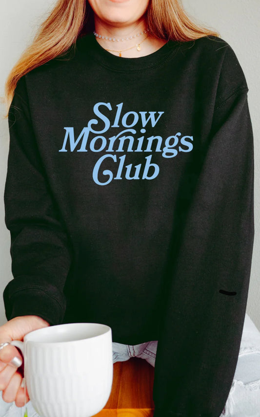 Slow Mornings Club Mystery Crewneck Sweatshirt