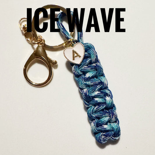 Ice Wave Personalized Paracord Keychain