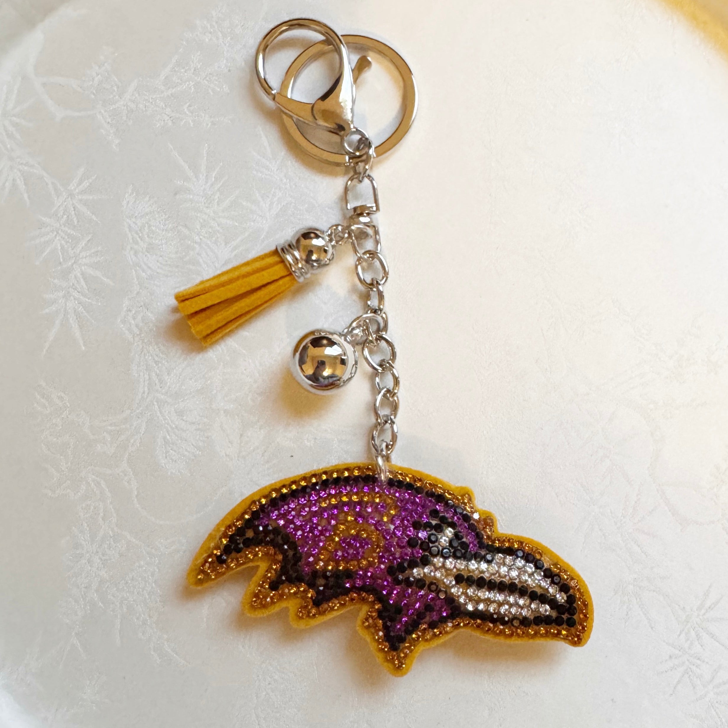 Ravens Rhinestone Keychain