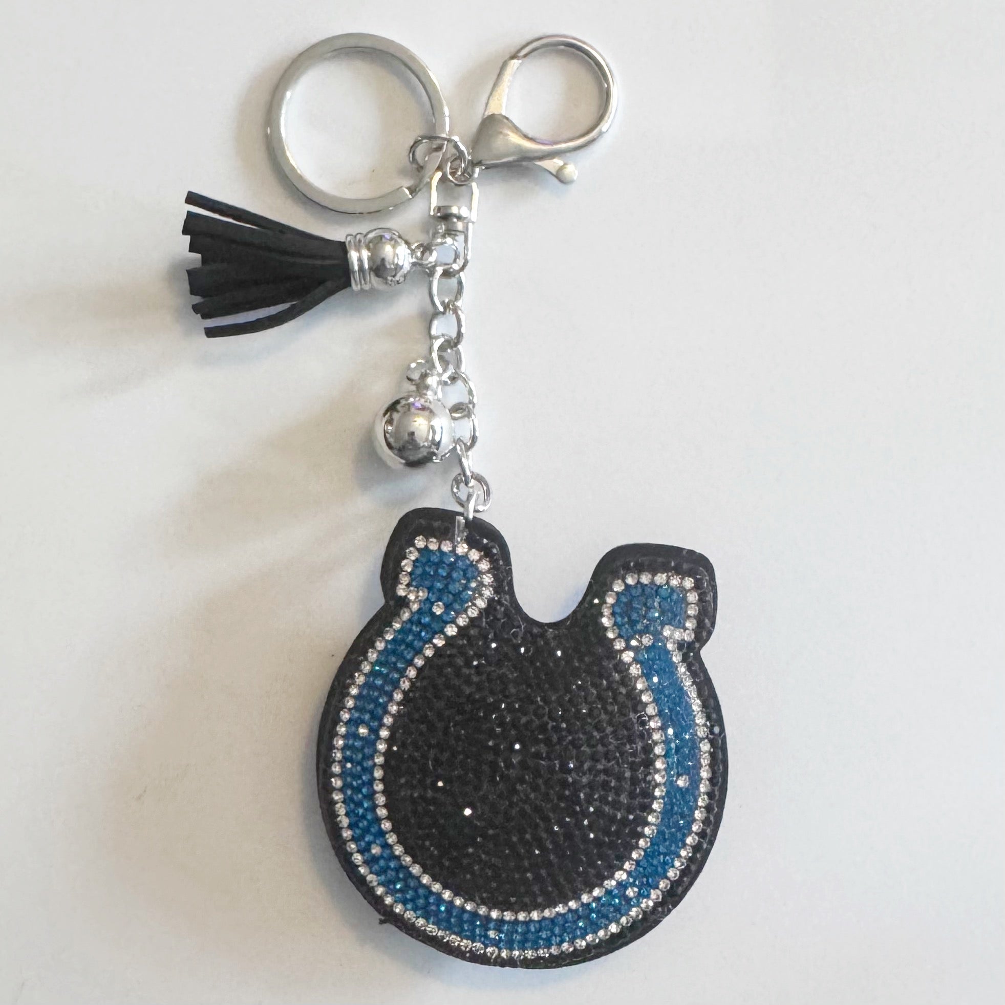 Colts Rhinestone Keychain