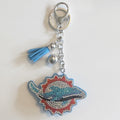 Dolphins Rhinestone Keychain