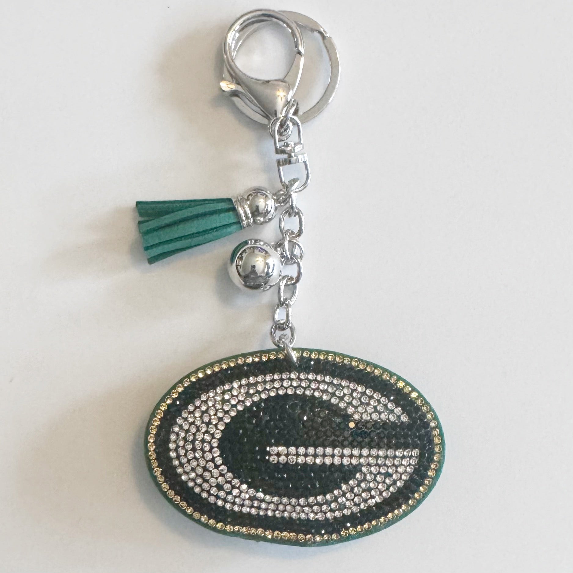 Packers Rhinestone Keychain