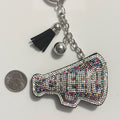 Cheer Rhinestone Keychain