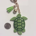 Turtle Rhinestone Keychain