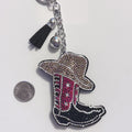 Boots Rhinestone Keychain