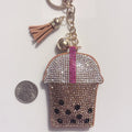 Boba Rhinestone Keychain