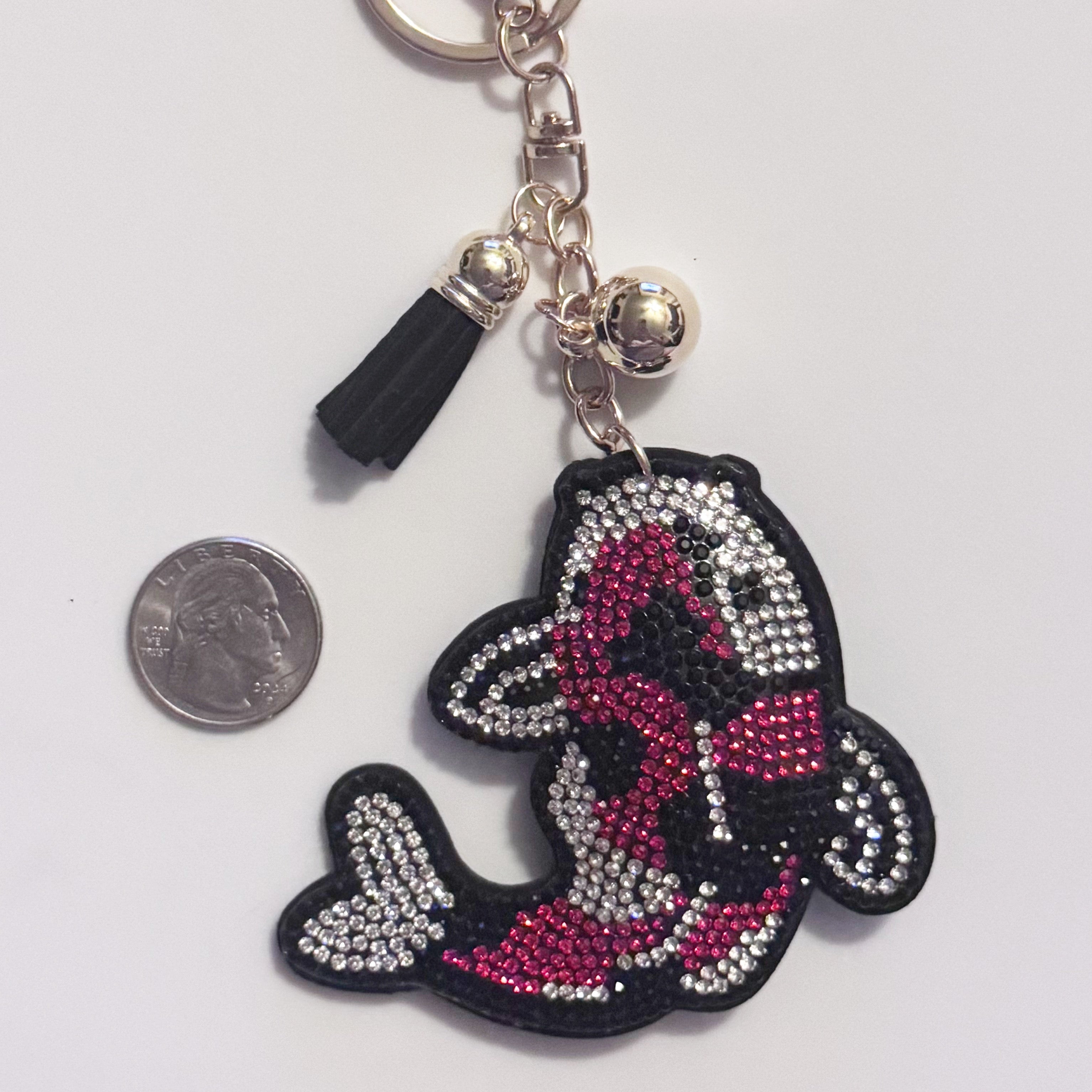 Lucky Koi Rhinestone Keychain