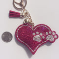 Animal Lover Rhinestone Keychain