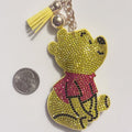 Pooh Bear Rhinestone Keychain