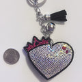 Queen Rhinestone Keychain
