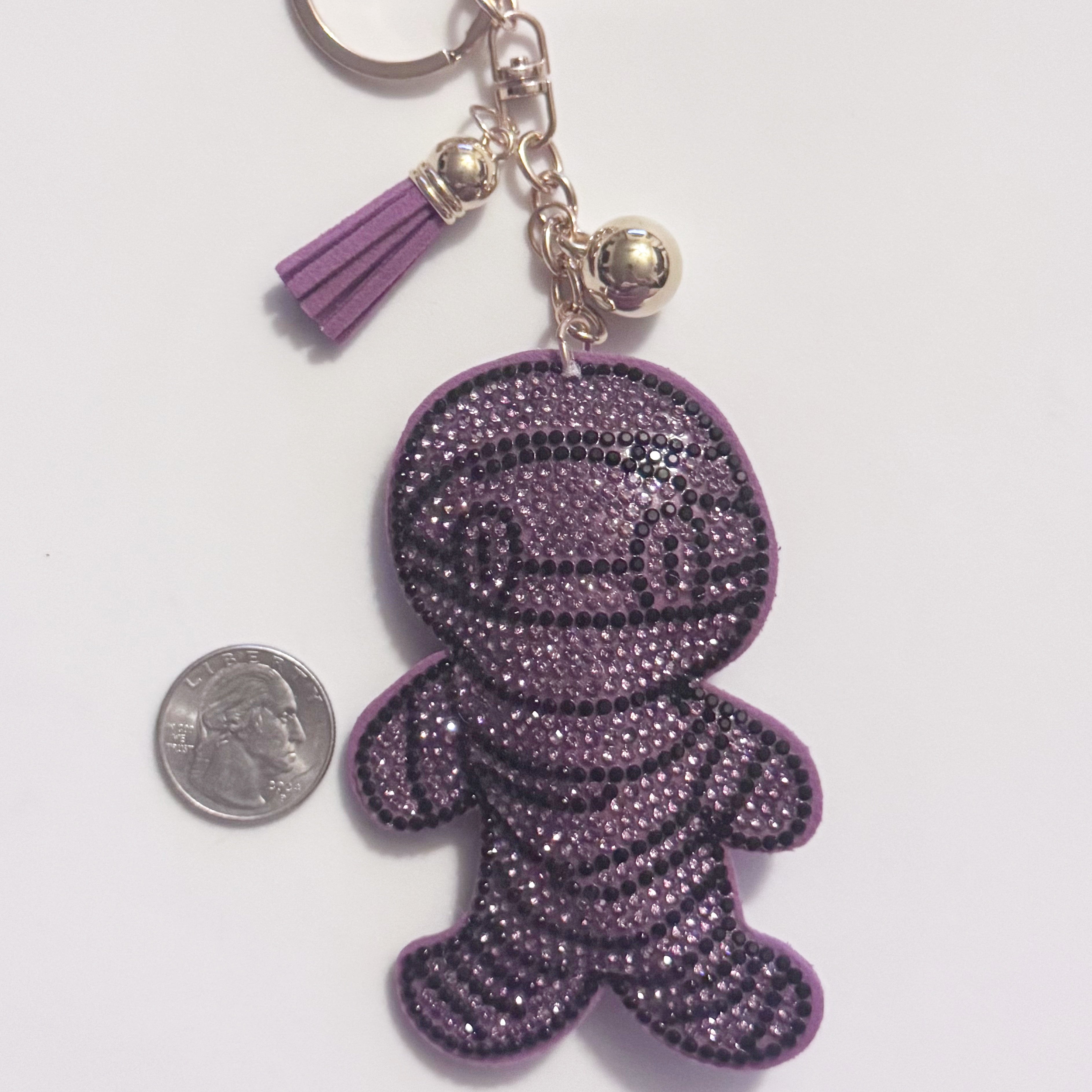 Mummy Rhinestone Keychain