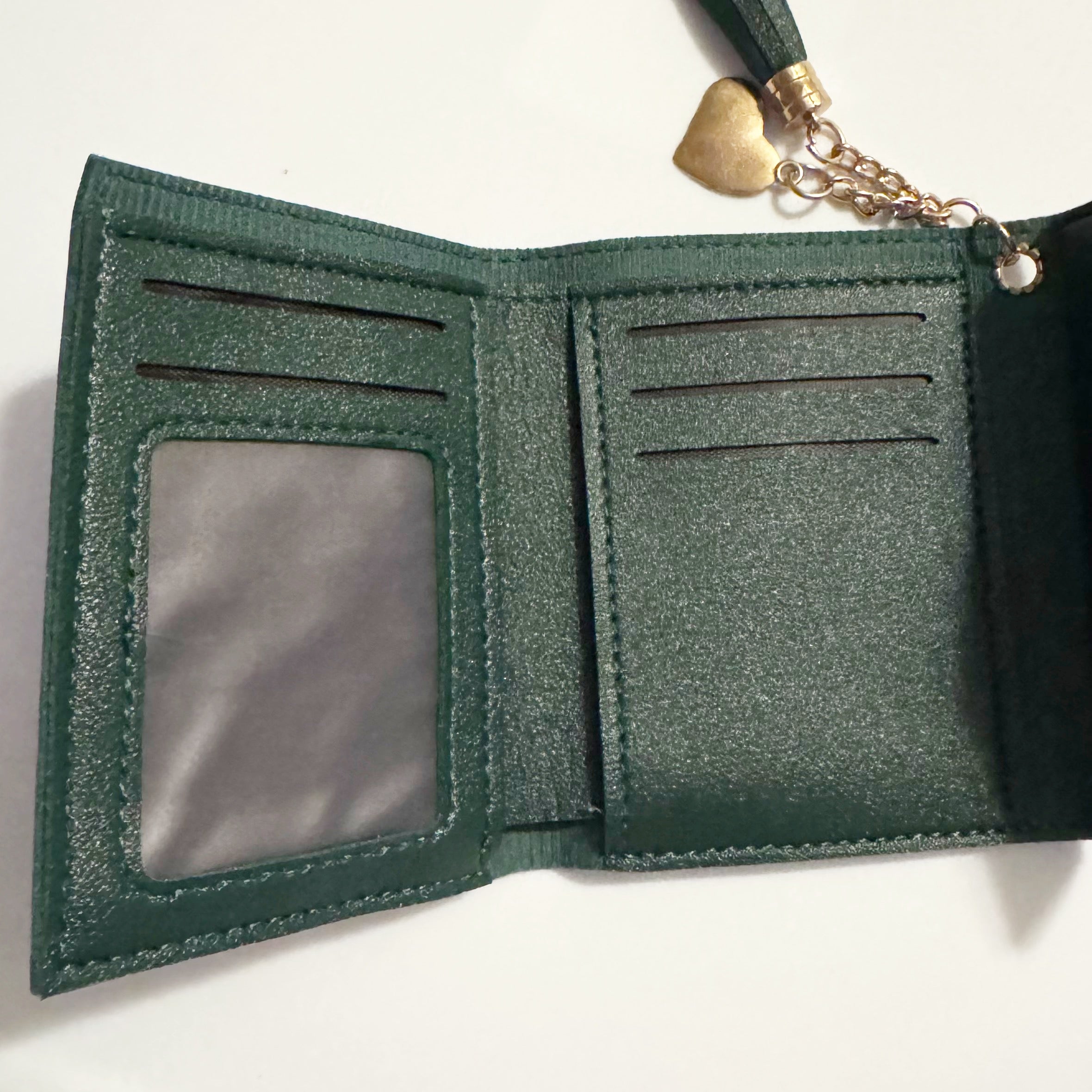Wallet with Heart Charm and Tassel