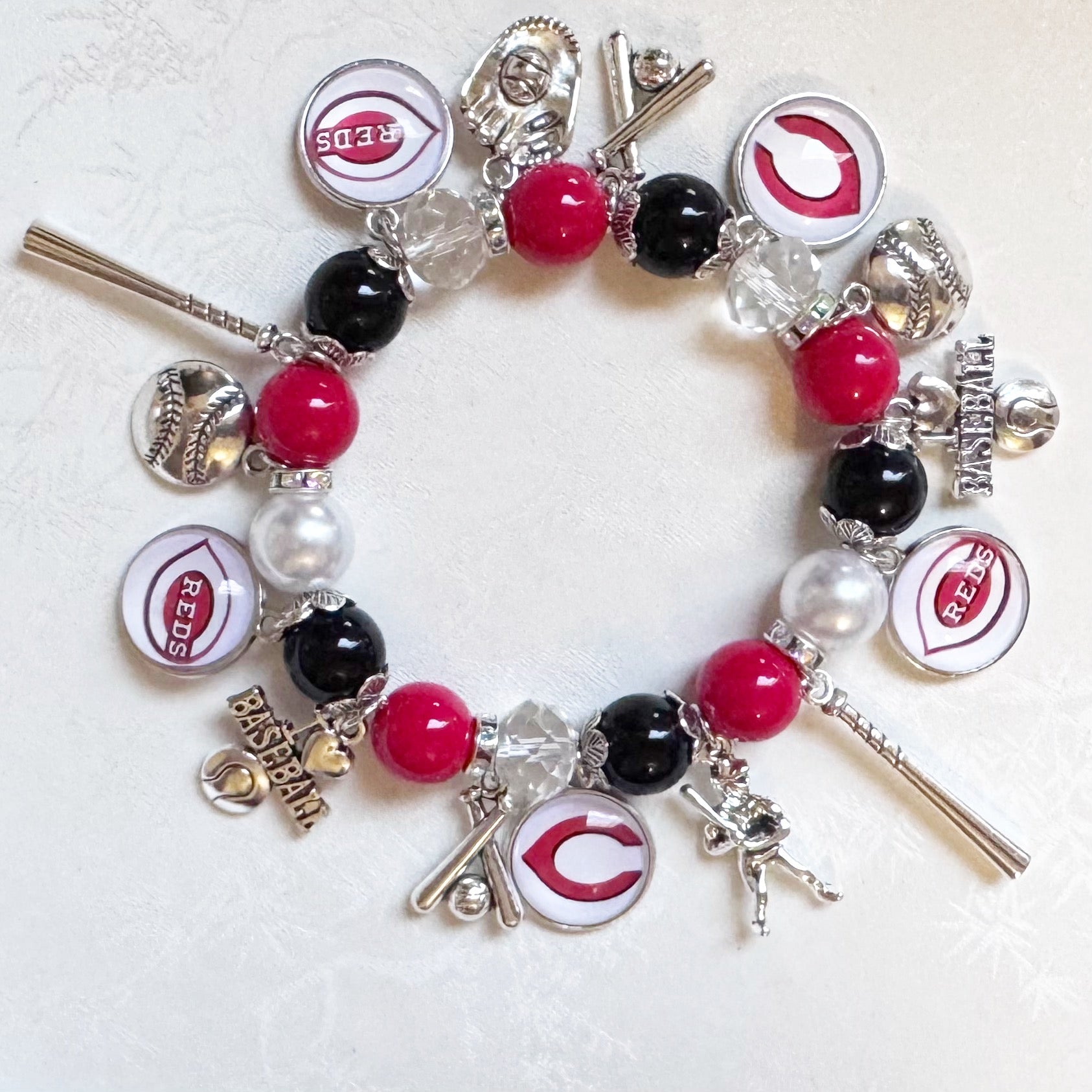 Cincinnati Reds Charm Bracelet