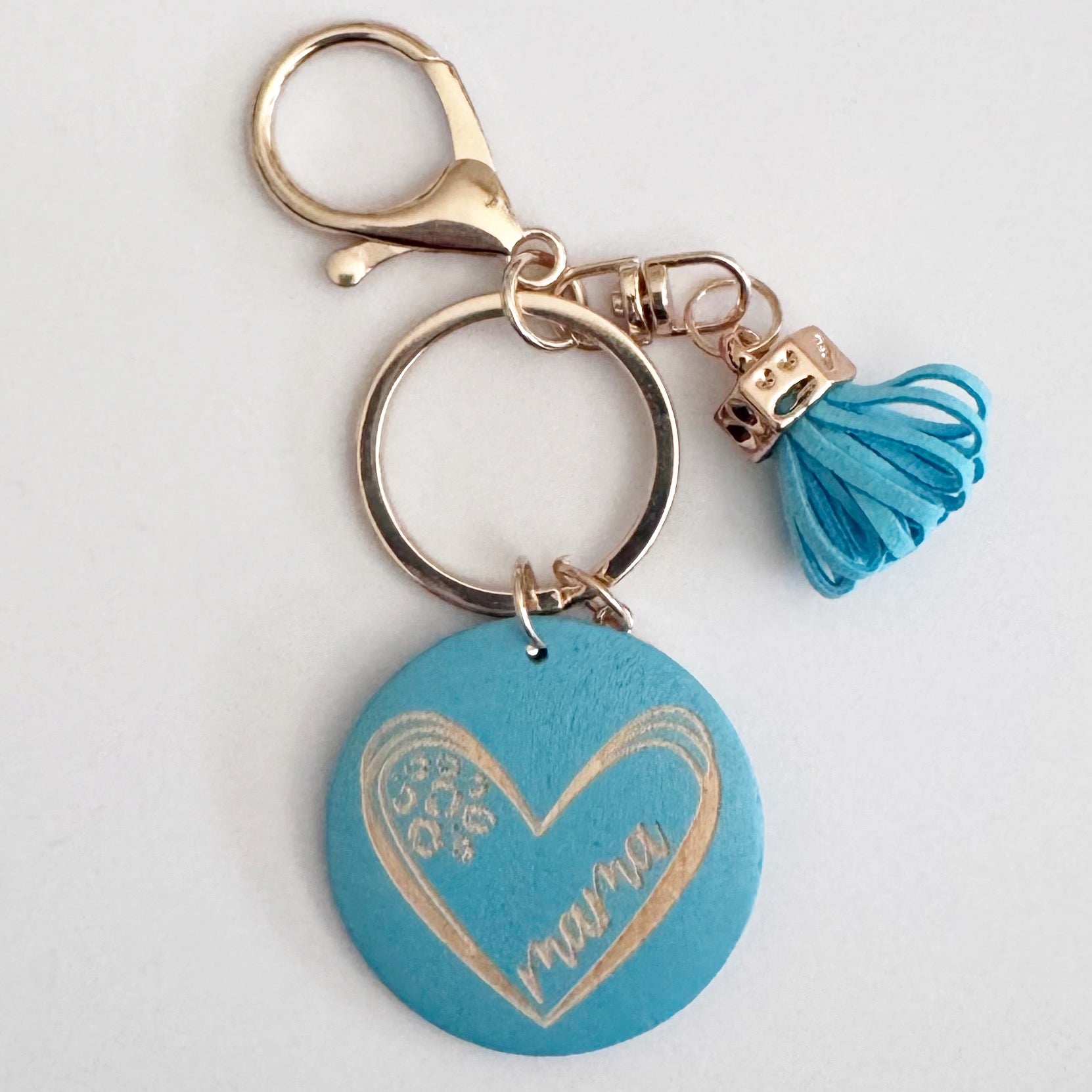 Mama Keychain - Blue