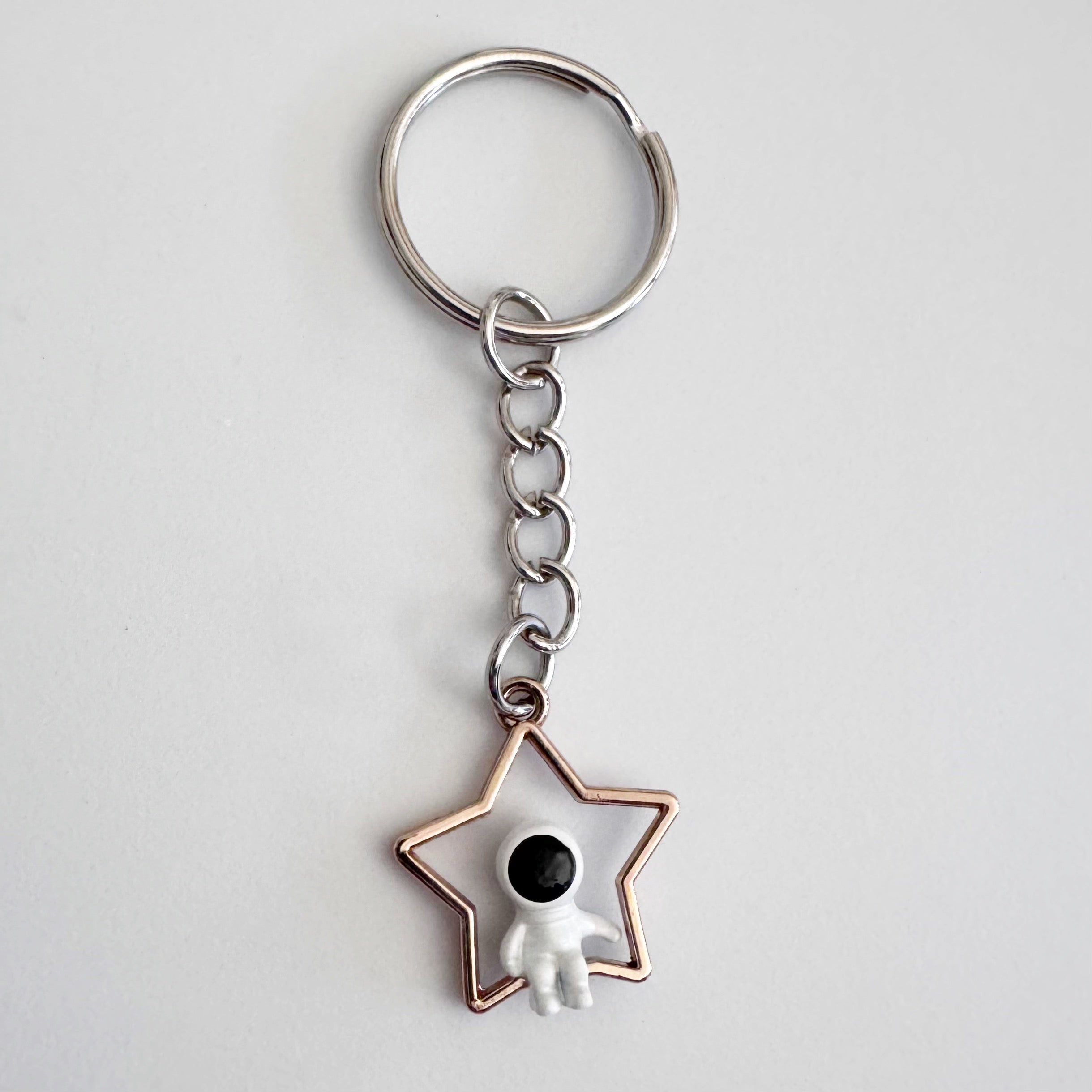 Little Astronaut On A Star Keychain