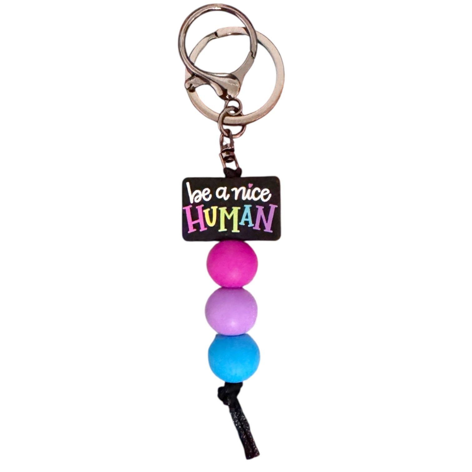 Be A Nice Human Keychain