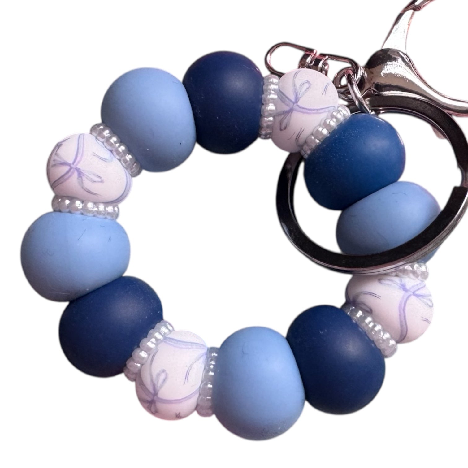 Bows and Pearls Mini Keyring