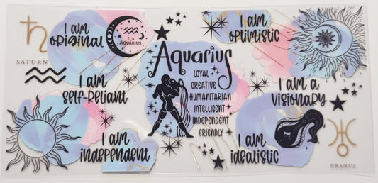 Aquarius - UVDTF 16oz Wrap