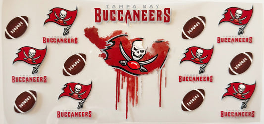 Tampa Bay Buccaneers - Drip - UVDTF 16oz Wrap