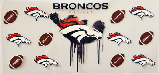 Denver Broncos - Drip - UVDTF 16oz Wrap