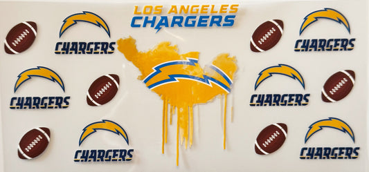 Los Angeles Chargers - Drip - UVDTF 16oz Wrap