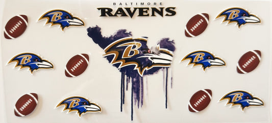 Baltimore Ravens - Drip - UVDTF 16oz Wrap