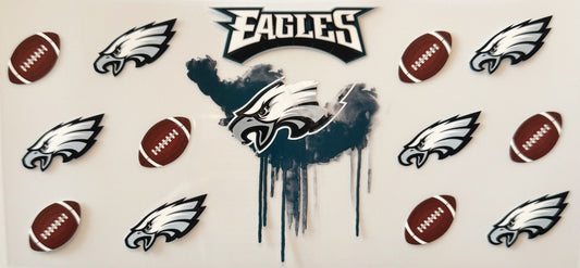 Philadelphia Eagles - Drip - UVDTF 16oz Wrap