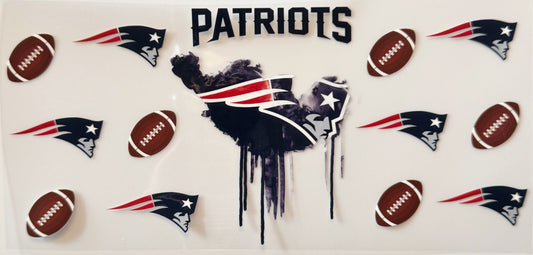 New England Patriots - Drip - UVDTF 16oz Wrap