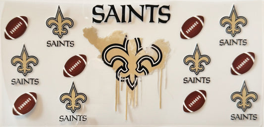 New Orleans Saints - Drip - UVDTF 16oz Wrap