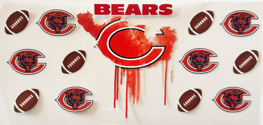Chicago Bears - Drip - UVDTF 16oz Wrap
